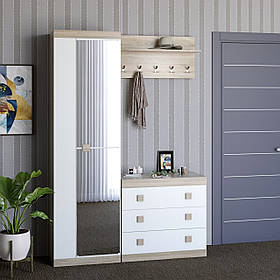 Передпокій Еверест Соната 4 (модульний - 4 елементи) дуб сонома + білий (DTM-2196)