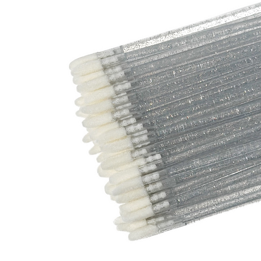 Макробраші глітерні Білі, (50 шт./уп)