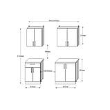 Кухня модульна Еверест Оптіма набір №2 Графіт 2 м (DTM-5698), фото 4