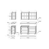 Кухня модульна Еверест Оптіма набір №3 Графіт 2,6 м (DTM-5703), фото 5