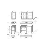 Кухня модульна Еверест Оптіма набір №4 Дуб крафт золотий+Антрацит 2,2 м (DTM-5705), фото 5