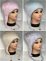 Шапка-вушанка жіноча альпака р-ри універсал (мікс кв) "ZIMALETTO" недорого від прямого постачальника