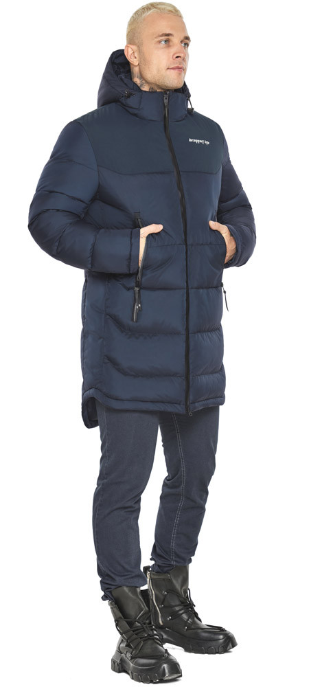 Темно-синя чоловіча куртка з манжетами модель 15607 54 (XXL)