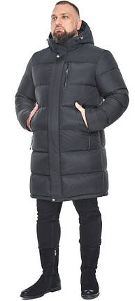 Графітова зимова повсякденна чоловіча куртка модель 15118 52 (XL), фото 1
