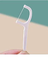 Флосси на пластикових паличках для глибокого очищення зубів. Зубні флоси на паличках 50 шт. у контейнері., фото 3