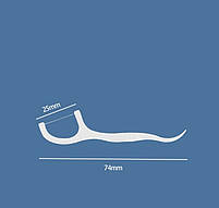 Флосси на пластикових паличках для глибокого очищення зубів. Зубні флоси на паличках 50 шт. у контейнері., фото 4