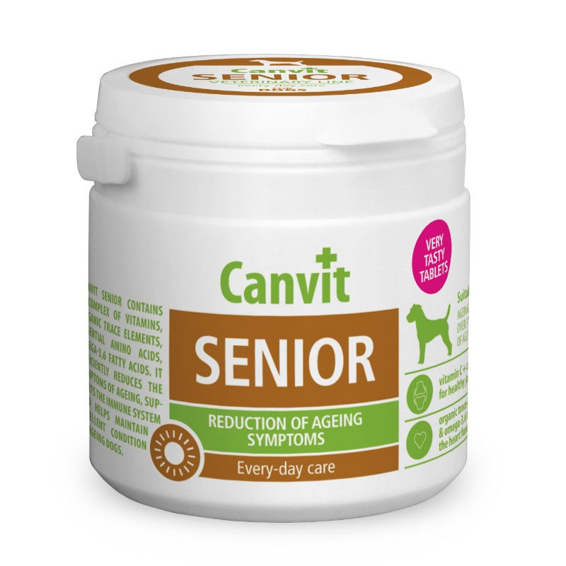 Вітаміни для собак Canvit Senior for dogs уповільнення старіння 100г