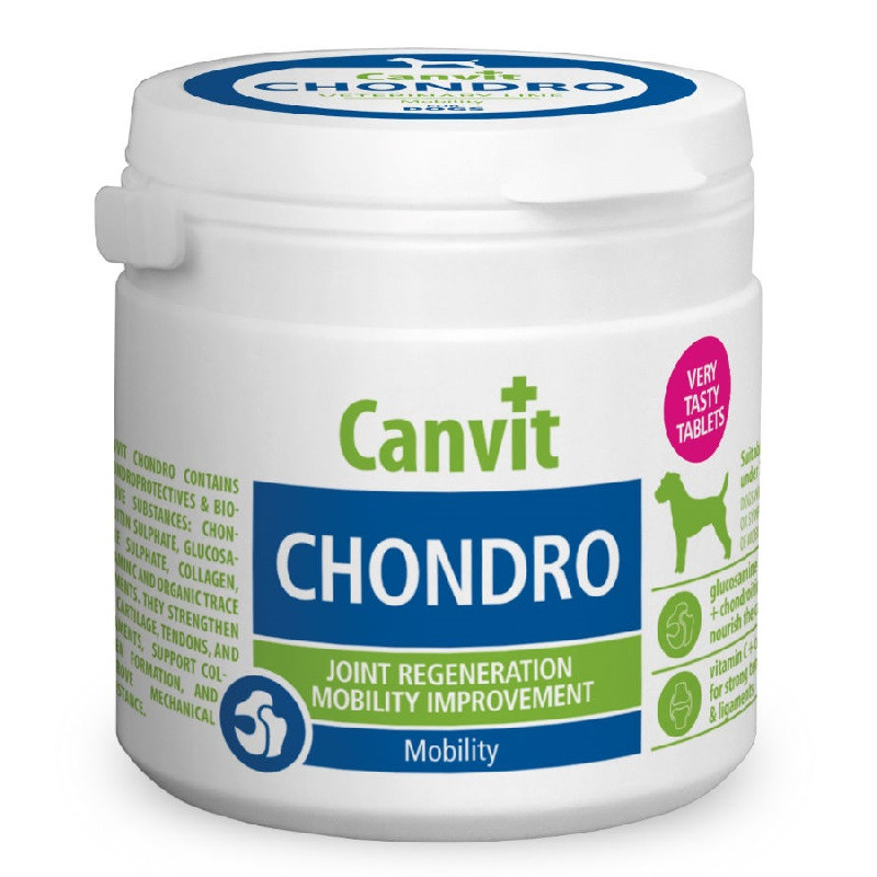 Вітаміни для собак до 25кг Canvit Chondro регенерація суглобів 100г