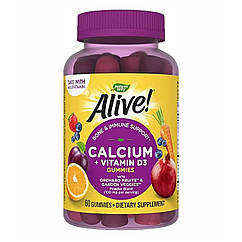 Кальцій Д3 Nature’s Way Calcium + D3 Gummy 60 жув. цукерок