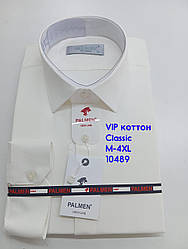 Чоловіча біла класична сорочка Palmen Vip- котон