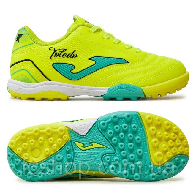 Дитячі футбольні сороконіжки Joma Toledo TOJW2411TF, Неоновий, Розмір (EU) — 33