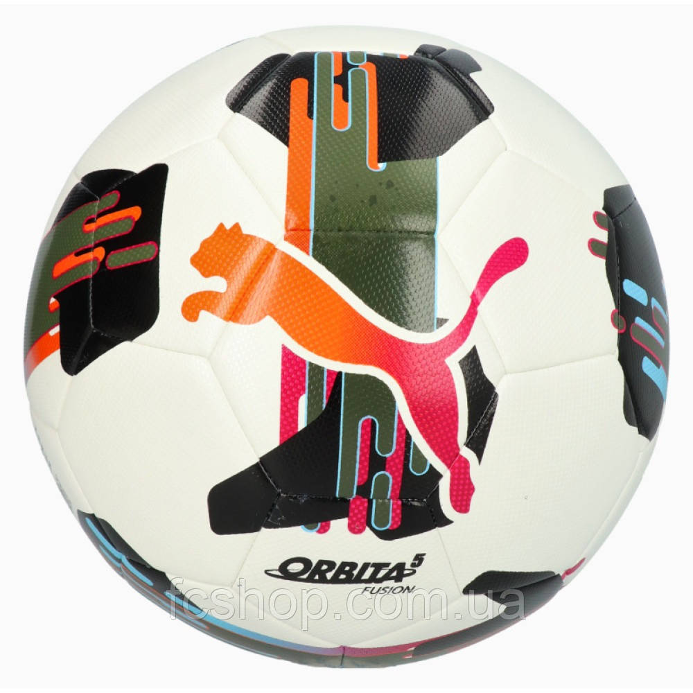 М'яч футбольний Puma Orbita FUSION 084331-01, Білий, Розмір (EU) — 5