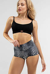 Термотруси жіночі максі TOTALFIT SNOWJET мікроначіс принт чорні