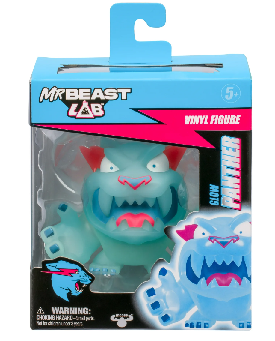 Колекційна вінілова фігурка MrBeast Lab Collectible Vinyl Figures Glow Panther