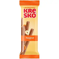 Хрусткі трубочки "Kresko" горіх, 40г