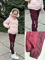 Джинси джоггери на флісі для дівчинки SmileTime Evolution