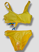 Купальник В РУБЧИК Teres 966-1 Пинк желтый (В НАЛИЧИИ ТОЛЬКО 34 36 38 40 УКР р-ры ), фото 3