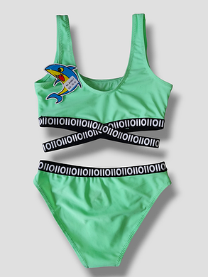 Купальник для девочек Teres 985-1 Пинк мята(В НАЛИЧИИ ТОЛЬКО 34 УКР р-ры ), фото 2