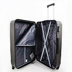 Валіза дорожня 3 в 1 трійка на колесах ABS пластик 76*49 см у різних кольорах Cans Голубий, фото 3