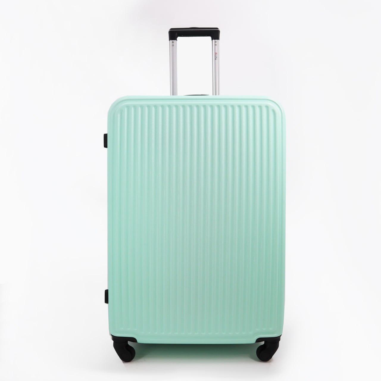 Валіза дорожня 3 в 1 трійка на колесах ABS пластик 76*49 см у різних кольорах Cans Голубий, фото 1