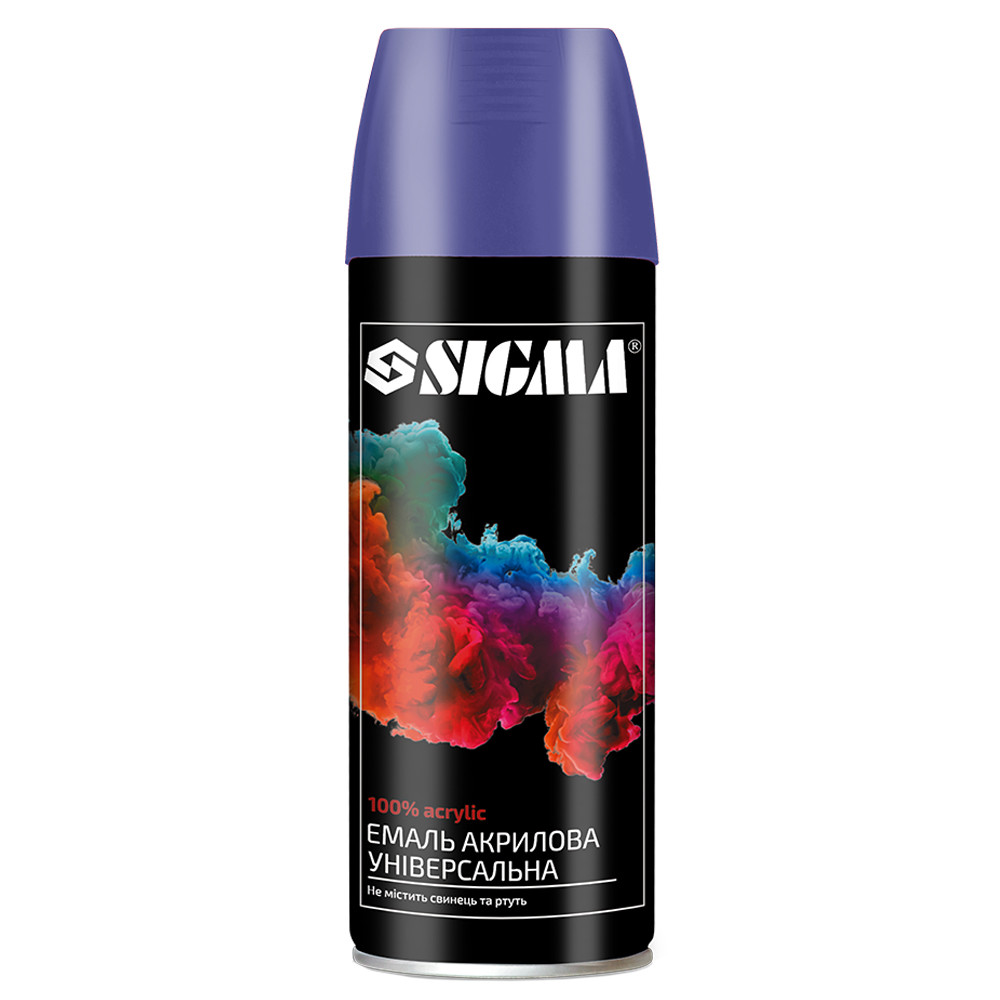 Емаль аерозольна акрилова 400 мл RAL 5022 темно-синій глянець SIGMA (2737151), фото 1