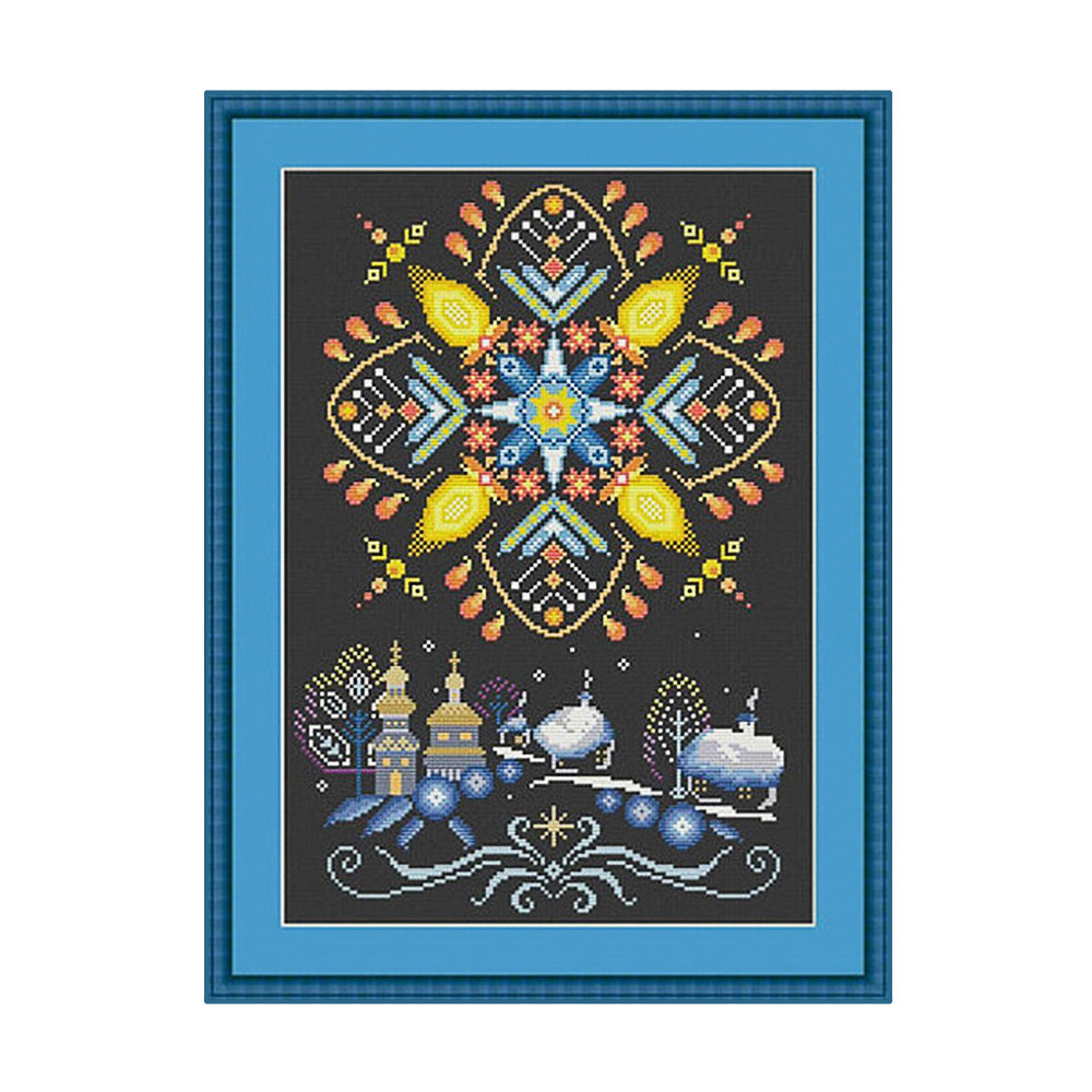 Набір для вишивання хрестиком "Різдвянська зірка", 220017, 13*20 см, Little Stitch, фото 1