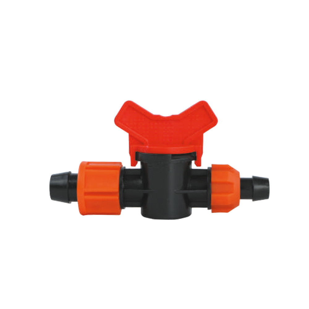 Кран стартовий для крапельної стрічки Ø16 мм з підтискачем FLORA (5079514), фото 1