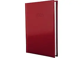 Щоденник датований А5 2025рік червоний EconoMix Flash E21606-03