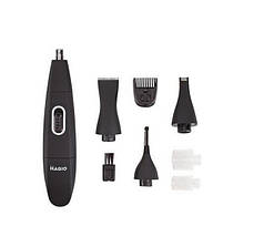 Тример для носа та вух 4 насадки в чохлі MAGIO MG-913 чорний (Niz15918)