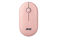 Бездротова миша для ноутбука 2E MF300 Silent WL/BT рожева (Niz15898)
