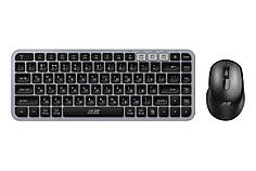 Клавіатура та мишка бездротова 2E MK430 WL/BT EN/UKR сіро-чорний (Niz15826)