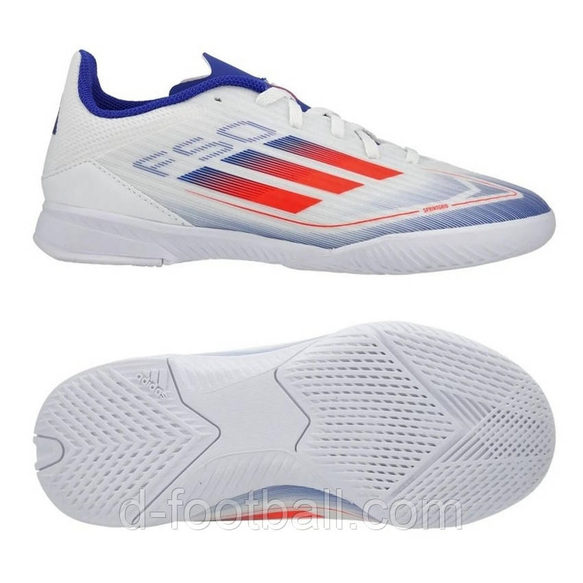 Дитячі футзалки Adidas F50 League IN Junior IF1368, Білий, Розмір (EU) — 35.5