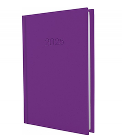 Щоденник датований А5 2025рік бузковий EconoMix Satin E21612-12