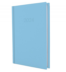 Щоденник датований А5 2025рік блакитний EconoMix Satin E21612-11