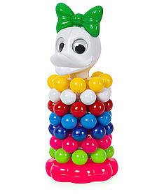 Іграшка пірамідка качечка дівчинка Бамсик 1814