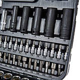 Набір головок торцевих 1/4″ та 1/2″ 111 предметів Vitals Master Impact + Superlock, фото 11