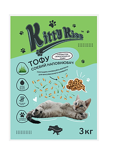 kitty様❾❶ Наполнитель Кити Кис Kitty Kiss Тофу соевый для кошек с