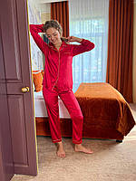 Червона піжама. Жіночий домашній костюм. Набори для сну., фото 5