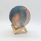 Настільна лампа світильник від USB, 3D Космос, 16см / 3D лампа нічник / Дитячий нічник-світильник, фото 4