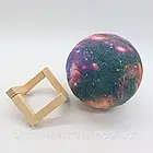 Настільна лампа світильник від USB, 3D Космос, 16см / 3D лампа нічник / Дитячий нічник-світильник, фото 8