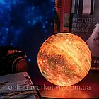 Настільна лампа світильник від USB, 3D Космос, 16см / 3D лампа нічник / Дитячий нічник-світильник, фото 10
