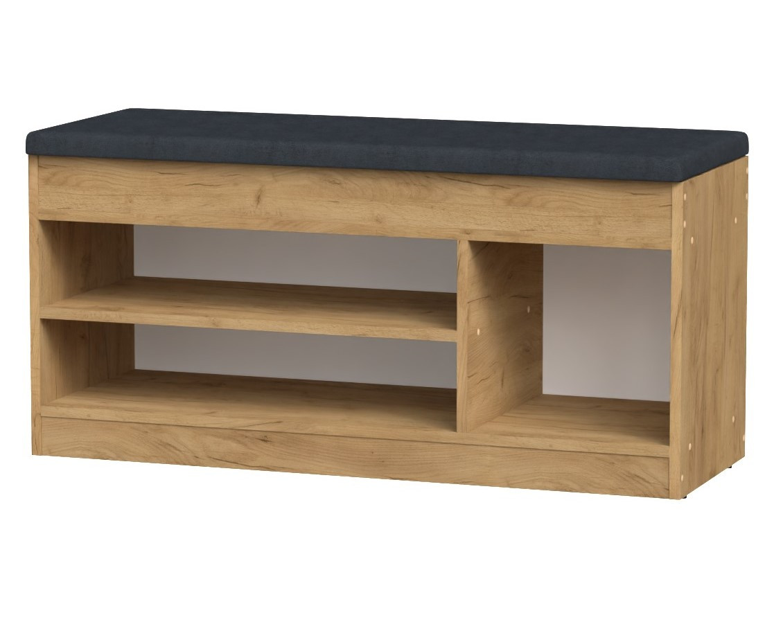 Тумба під взуття ТО-17 дуб крафт золотий Компаніт (100x37,2х50 см), фото 1