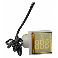 Термометр АСКО-УКРЕМ U-ADM-T -20°С - 199°C квадратний, жовтий (A0190010155)