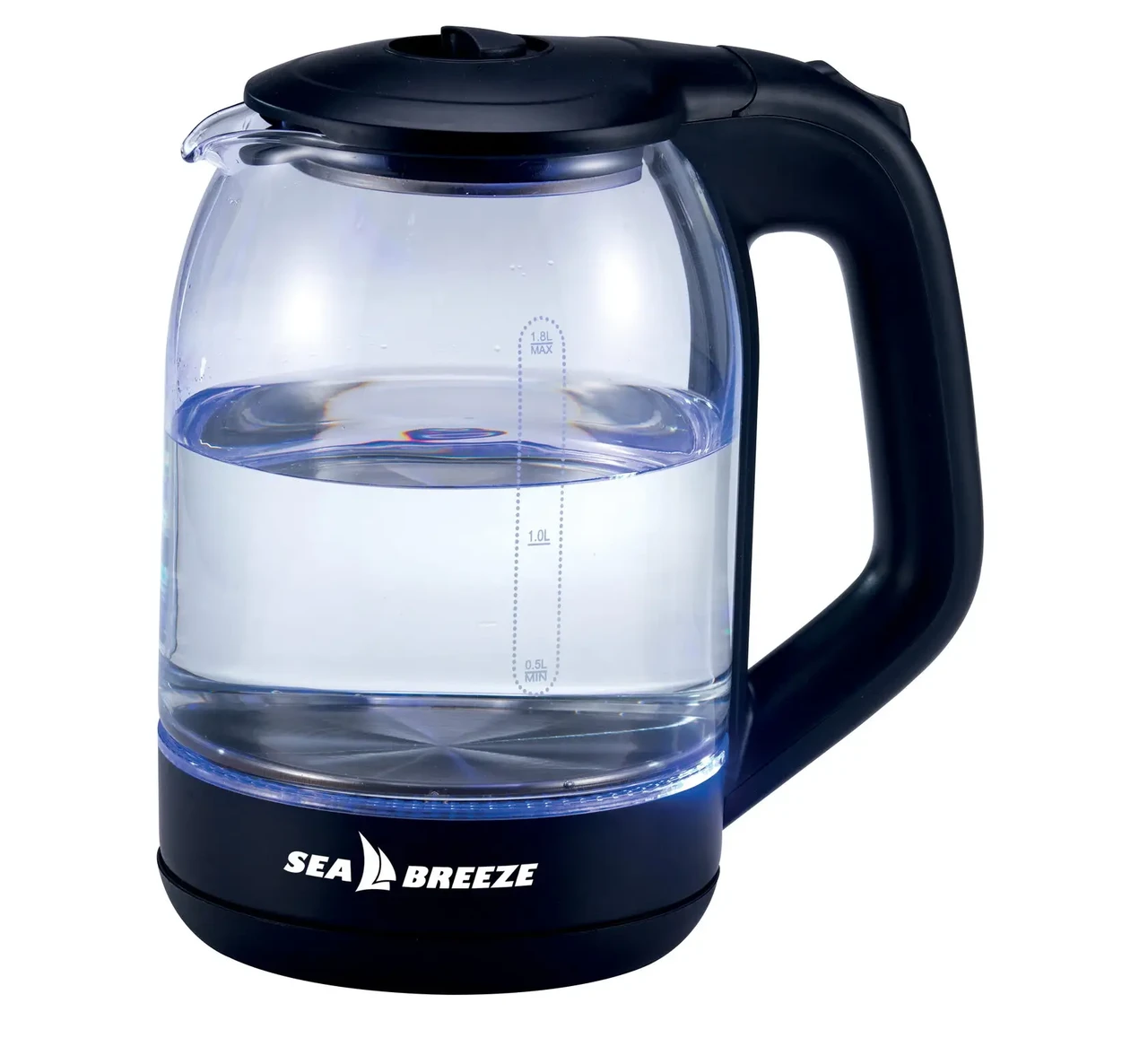 Електрочайник скляний Sea Breeze (SB-014), фото 1