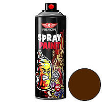 Фарба в балончику аерозольна Rexon Темно-коричнева 400 мл