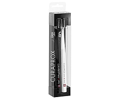 Набір зубних щіток  White is Black UltraSoft, чорні d 0,10 мм (2 шт.)