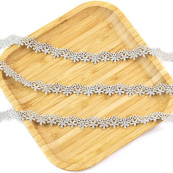 Сіре мереживо 15мм відріз 1м MER078