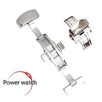 Застежка бабочка 20 мм стальная для часового ремешка