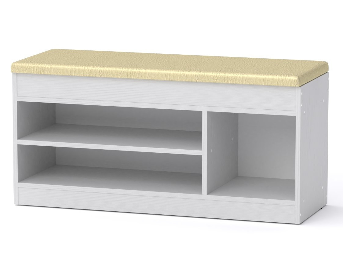 Тумба під взуття ТО-17 білий Компаніт (100x37,2х50 см), фото 1