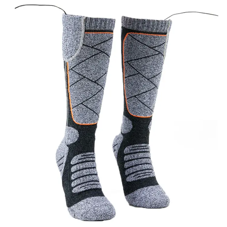 Носки с подогревом без блока питания сірі з чорним ZBHSWZ02, фото 1